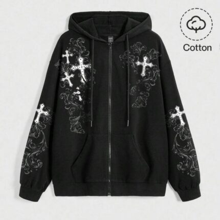 سوییشرت زیپدار کلاهدار