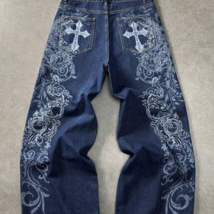 شلوار جین street واید لگ unisex